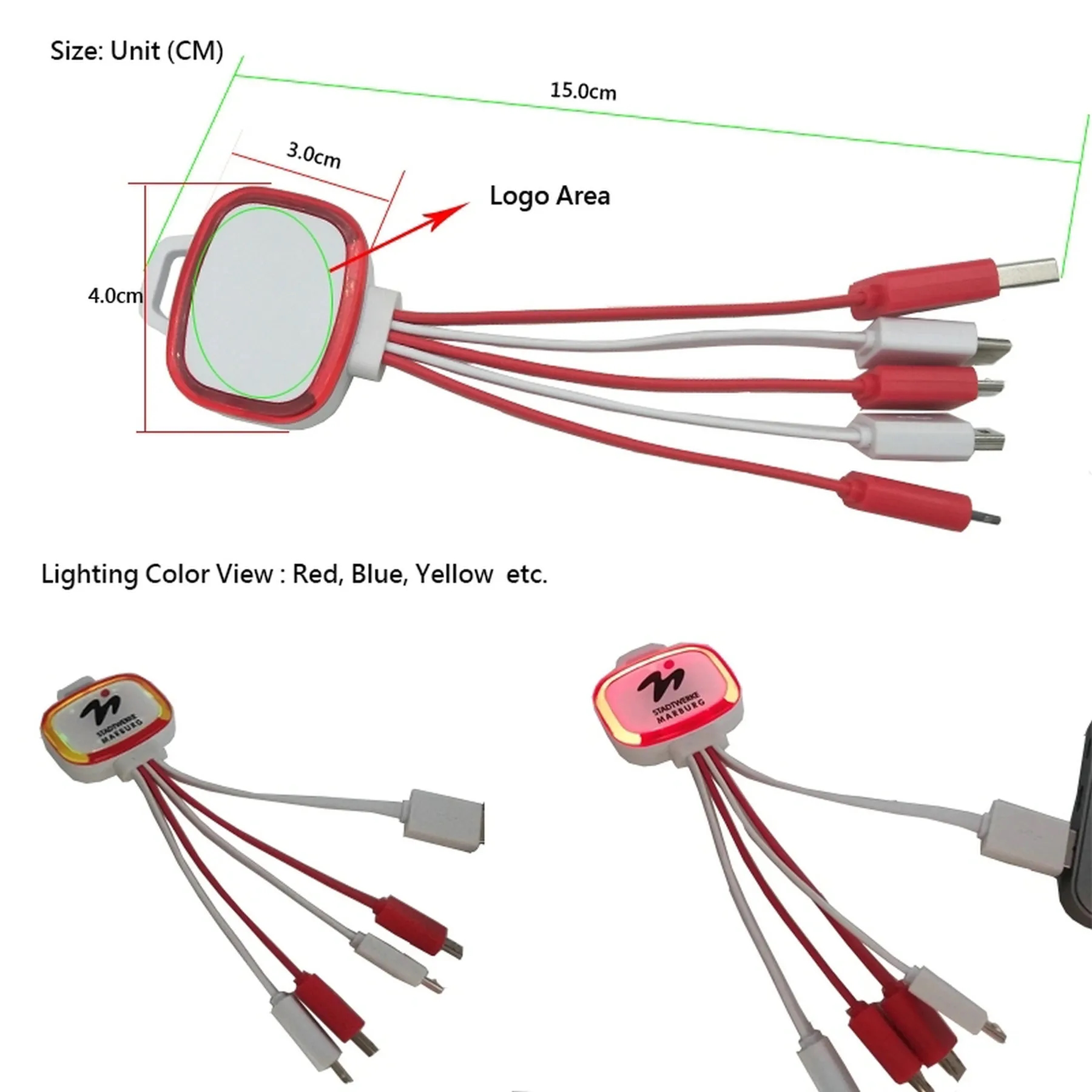 Led Mobile USB Charger Cable 6