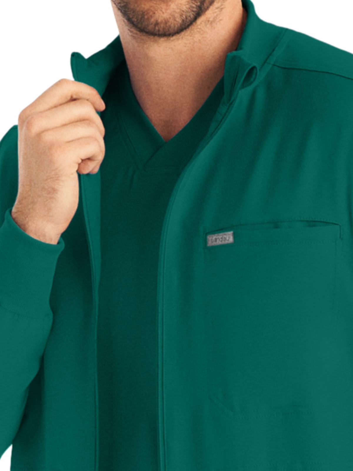 Landau - Forward - Men's Three-Pocket Mock-Neck Zip-Front Jacket 5