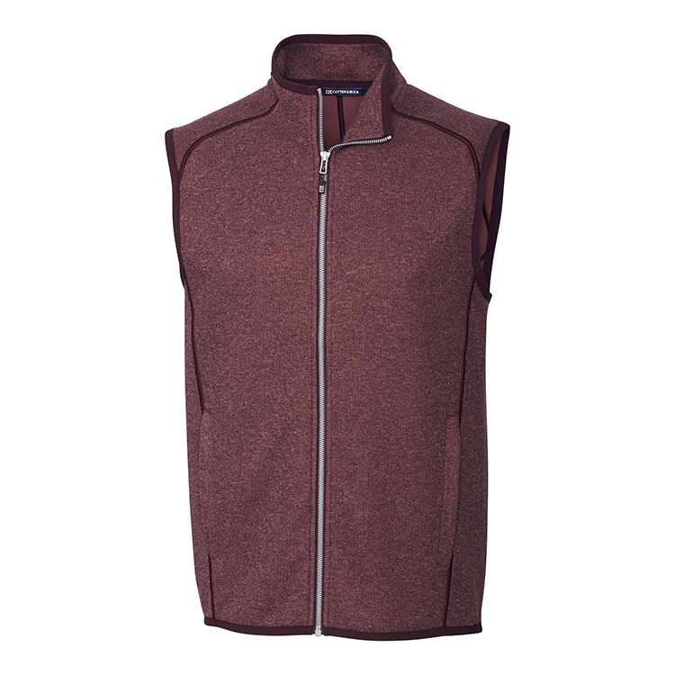 Cutter & Buck Mainsail Sweater-Knit Mens Full Zip Vest 1