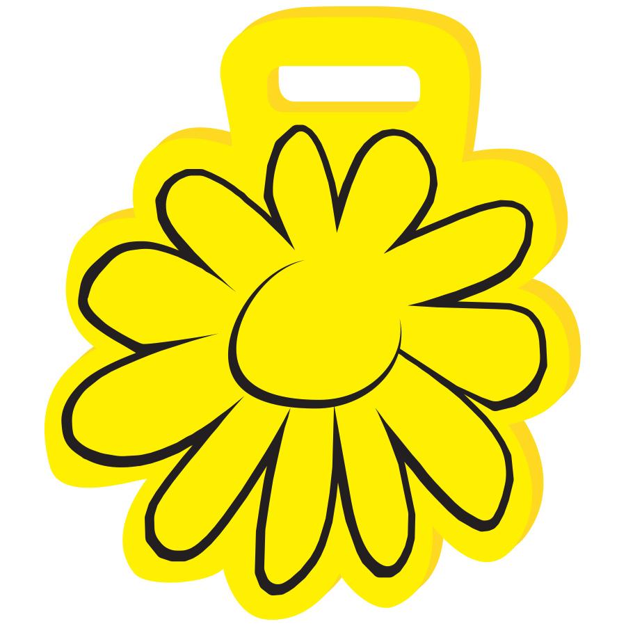 15.5" Flower Weatherproof Econo Cushion 3/8" 2