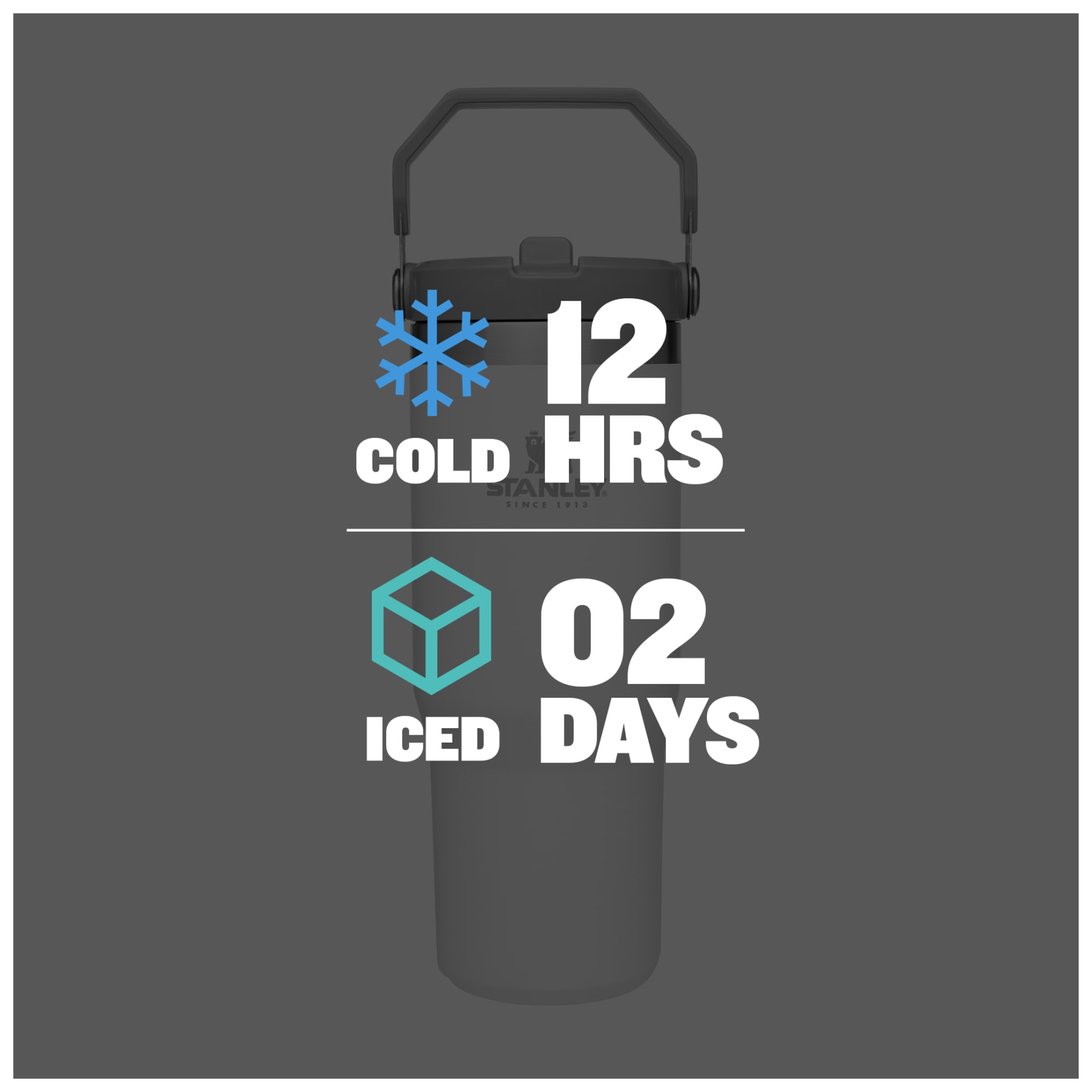 IceFlow Flip Straw Tumbler 30oz