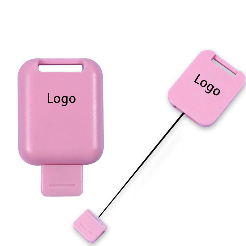 Square Shape Retractable Badge Reel with Strap Hole 6