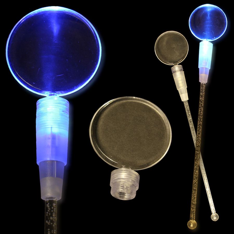 Blue 9" Light Up Cocktail Stirrer 3
