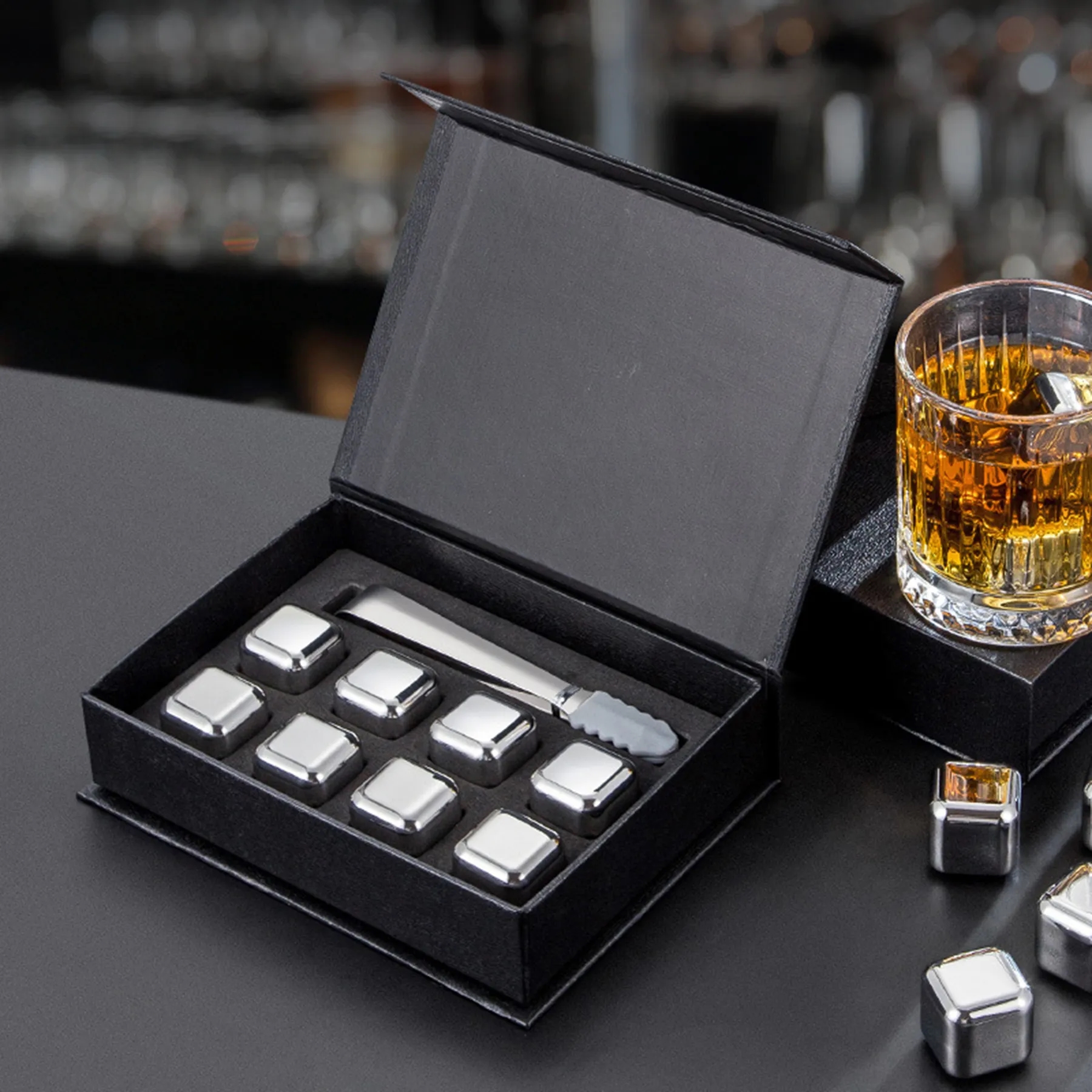 Whiskey Square Ice Cube Gift Set 5