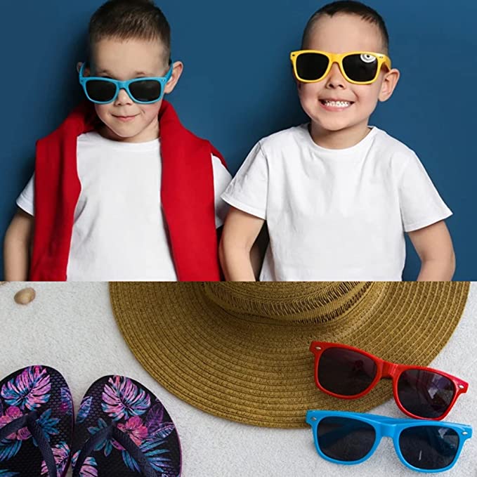 Retro Classic Neon Colors Party Favor Supplies Unisex Sunglasses 10