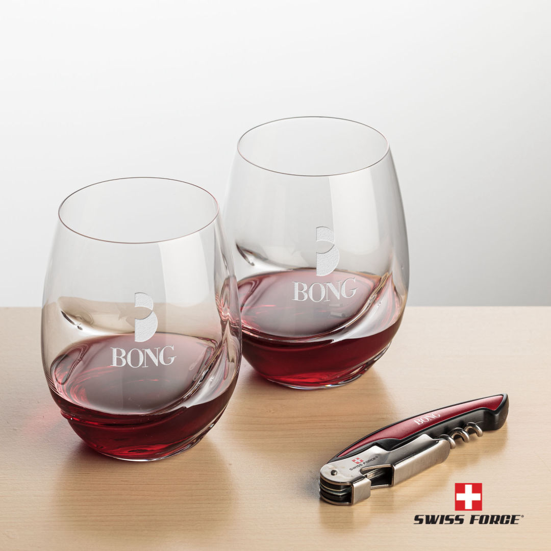 Swiss Force® Opener & Bartolo Stemless Wine