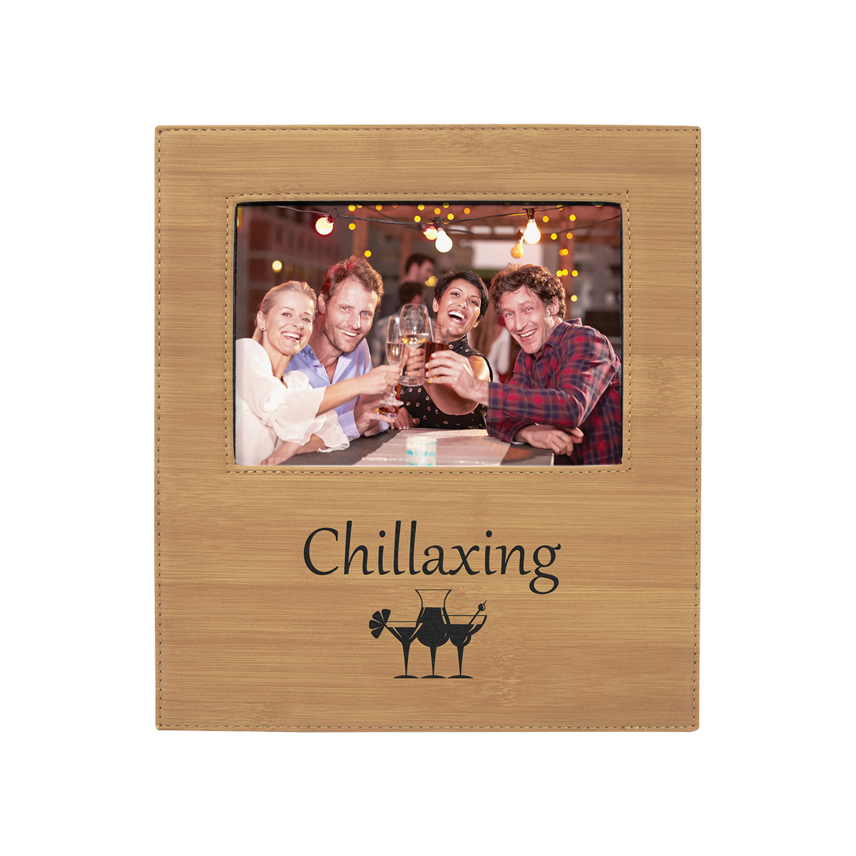 5" x 7" Bamboo Leatherette Photo Frame