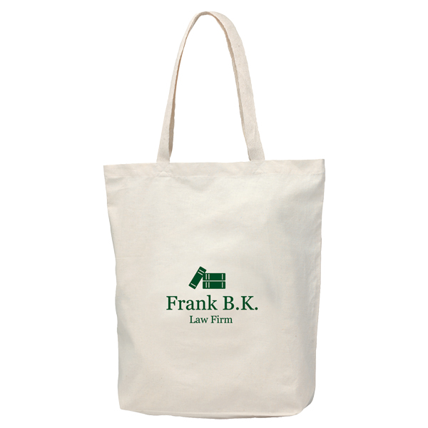 Econo Cotton Tote Bag With Gusset - Standard, custom tote bag with logo imprint 3