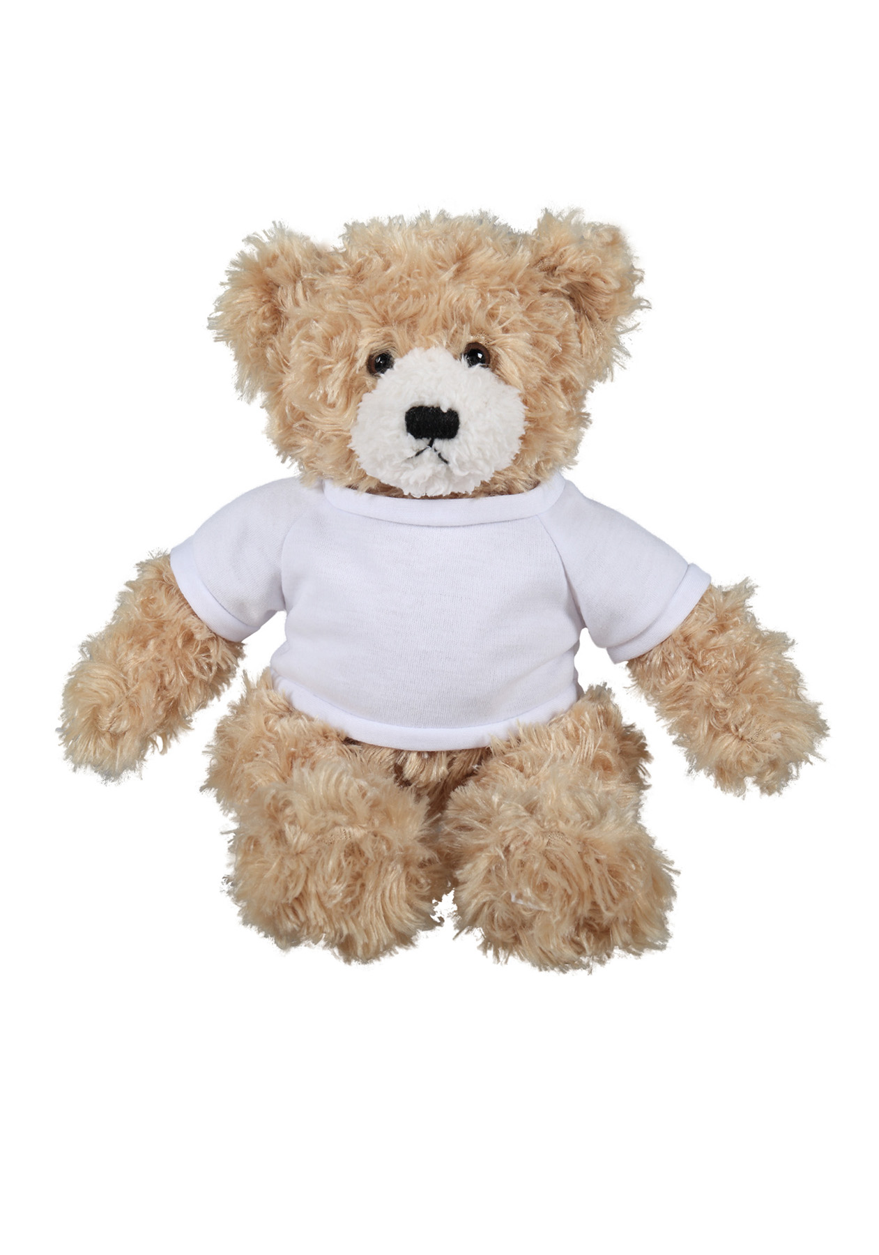 soft plush Beige Brandon Bear  with t-shirt 9