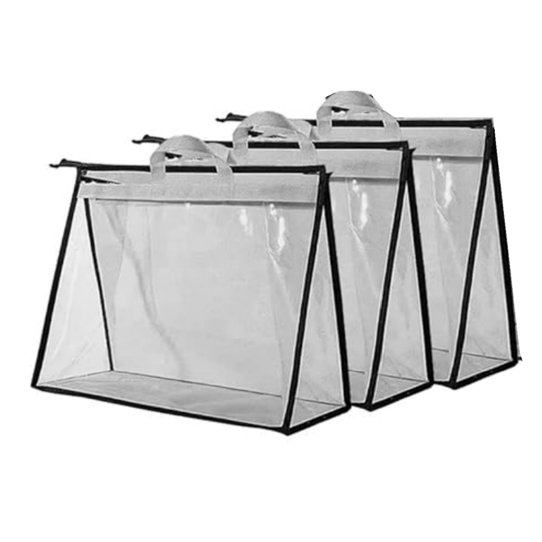 3Pcs Clear Handbag Storage Organizer 3