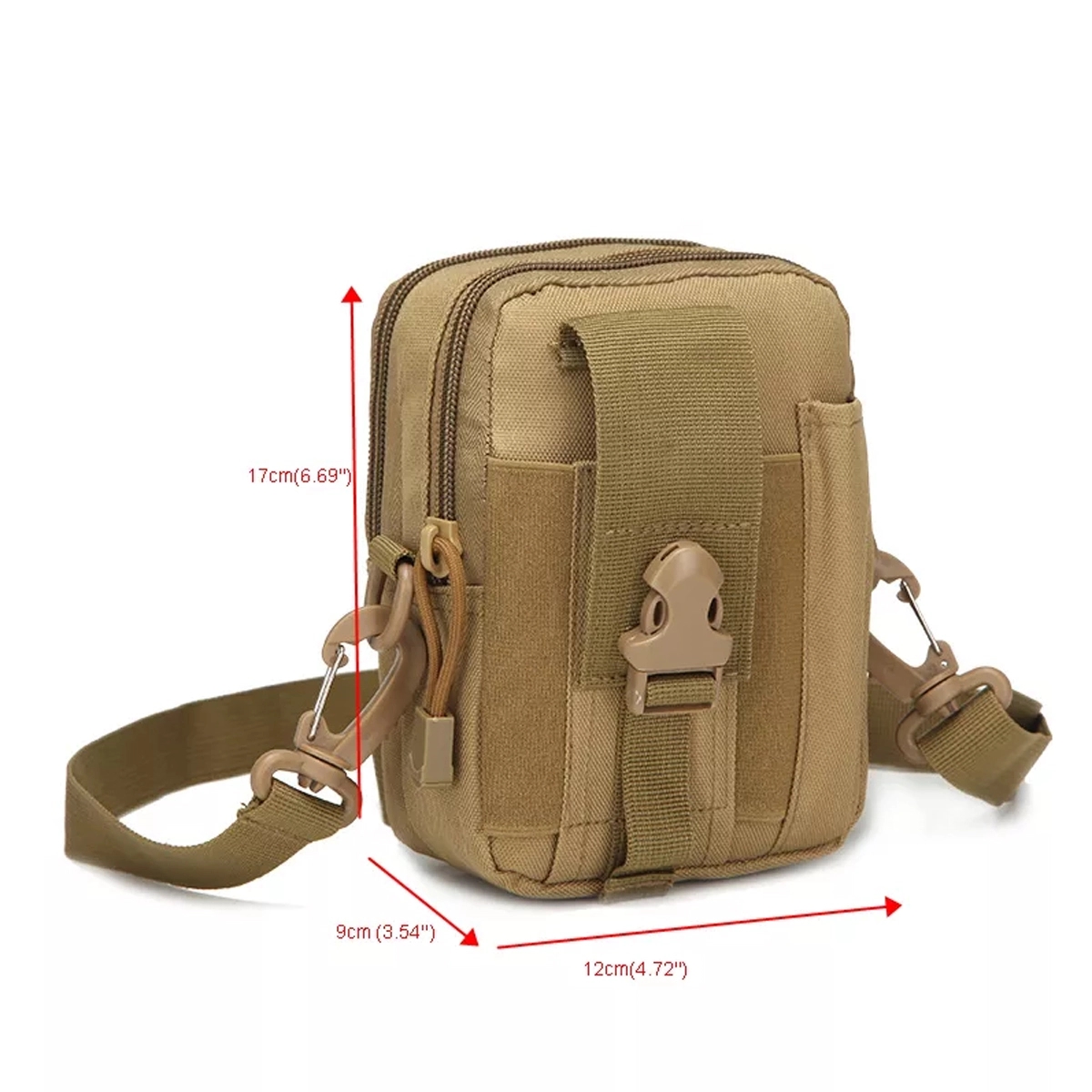 2 In 1 Tactical Waist Pouch with Shoulder Strap 2