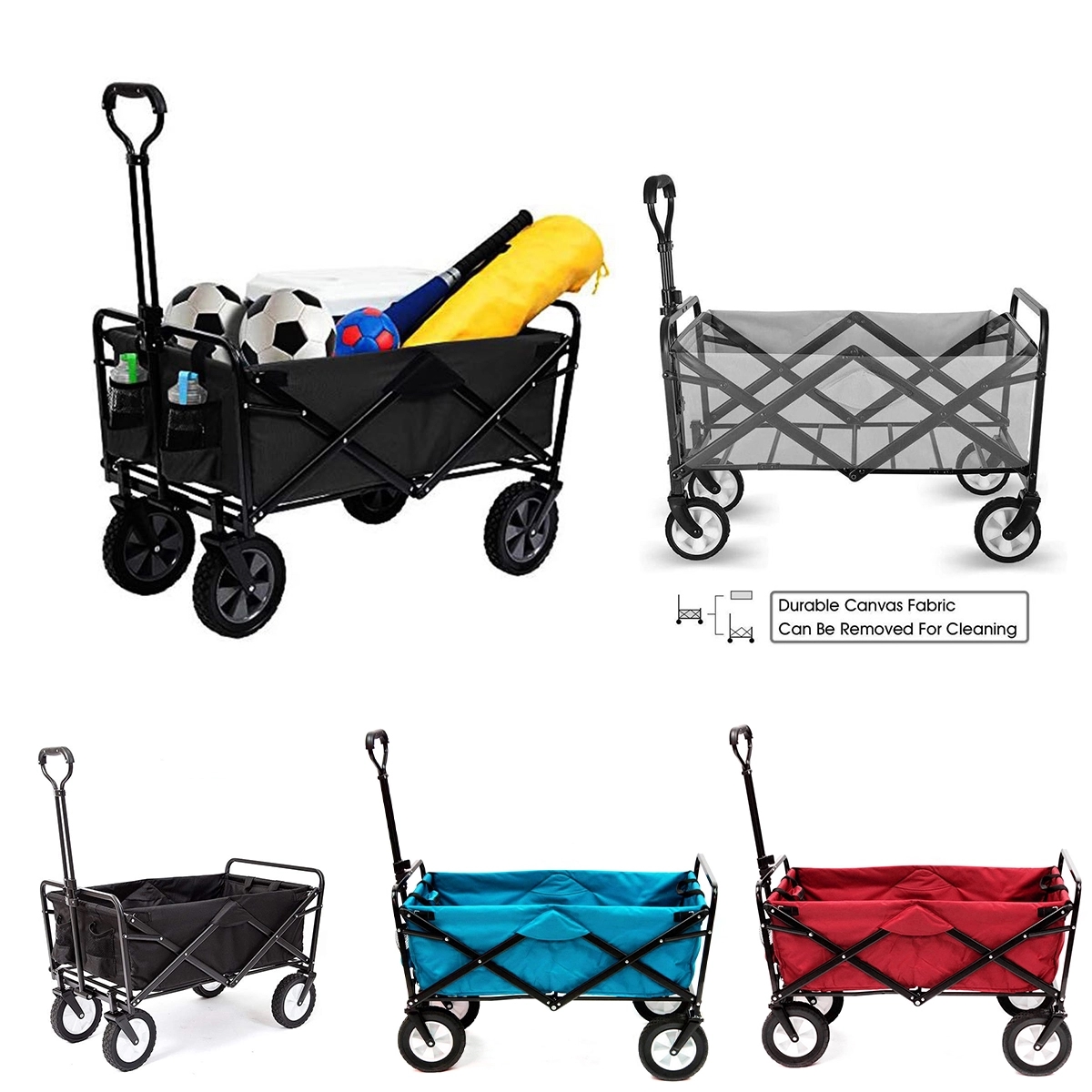 Collapsible Outdoor Garden Utility Wagon 1
