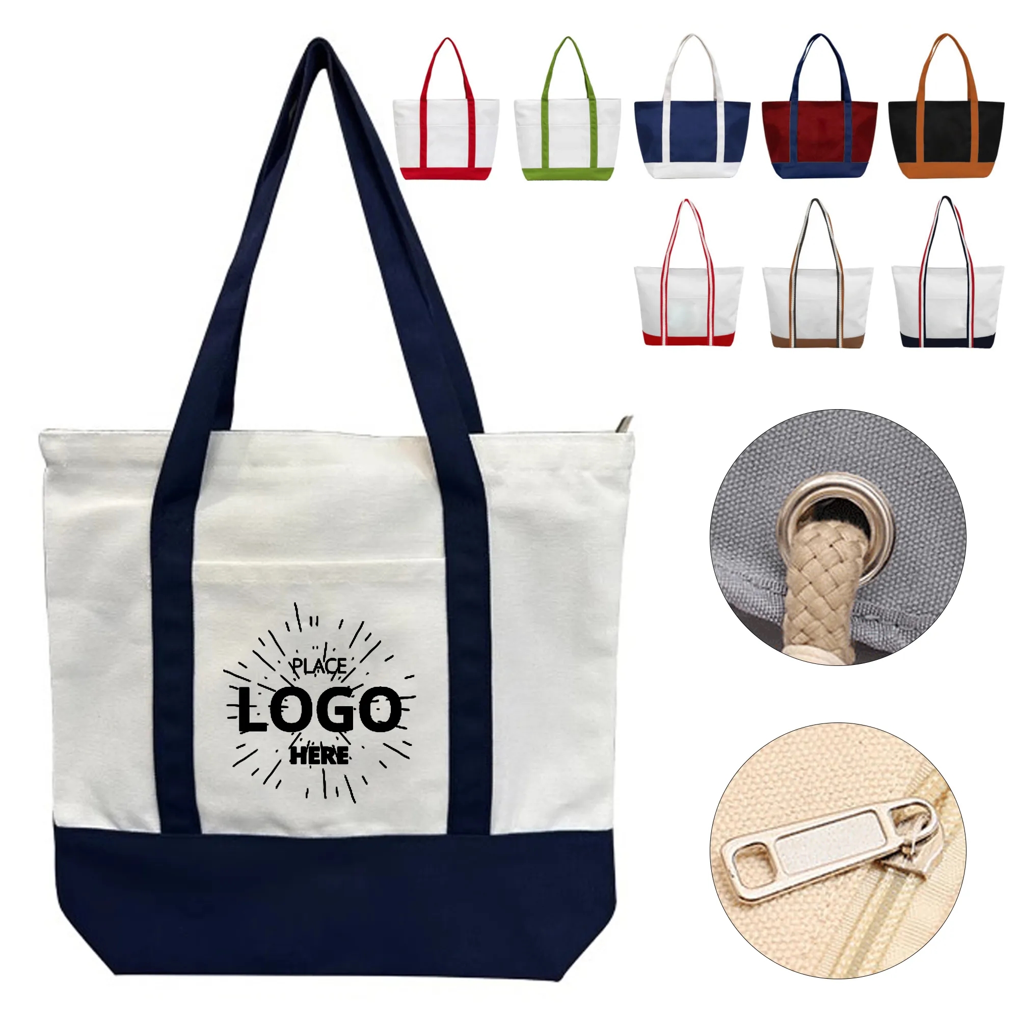 Eco Friendly Canvas Tote Bag, custom tote bag with logo imprint 3
