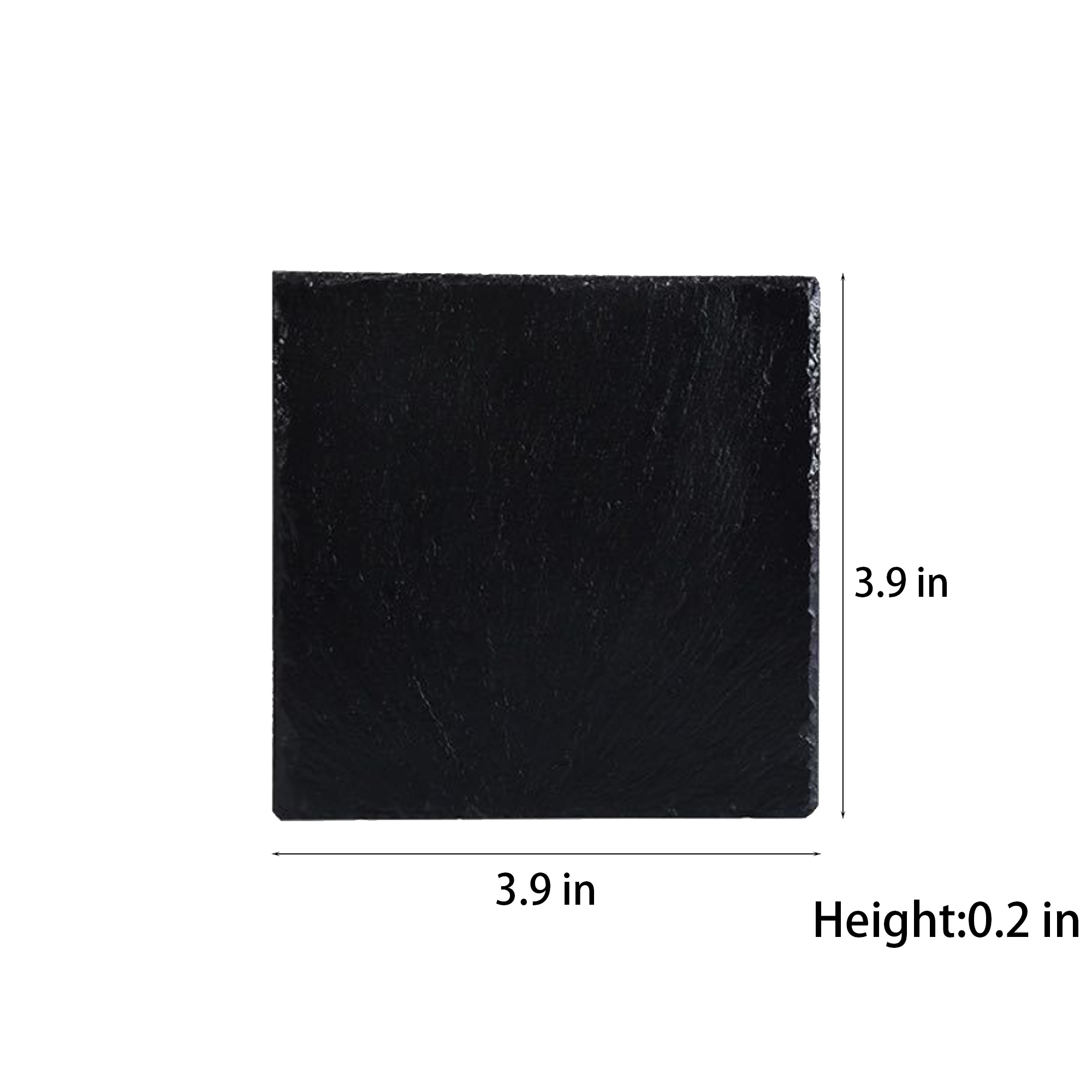 Custom Square Slate Stone Coaster 4