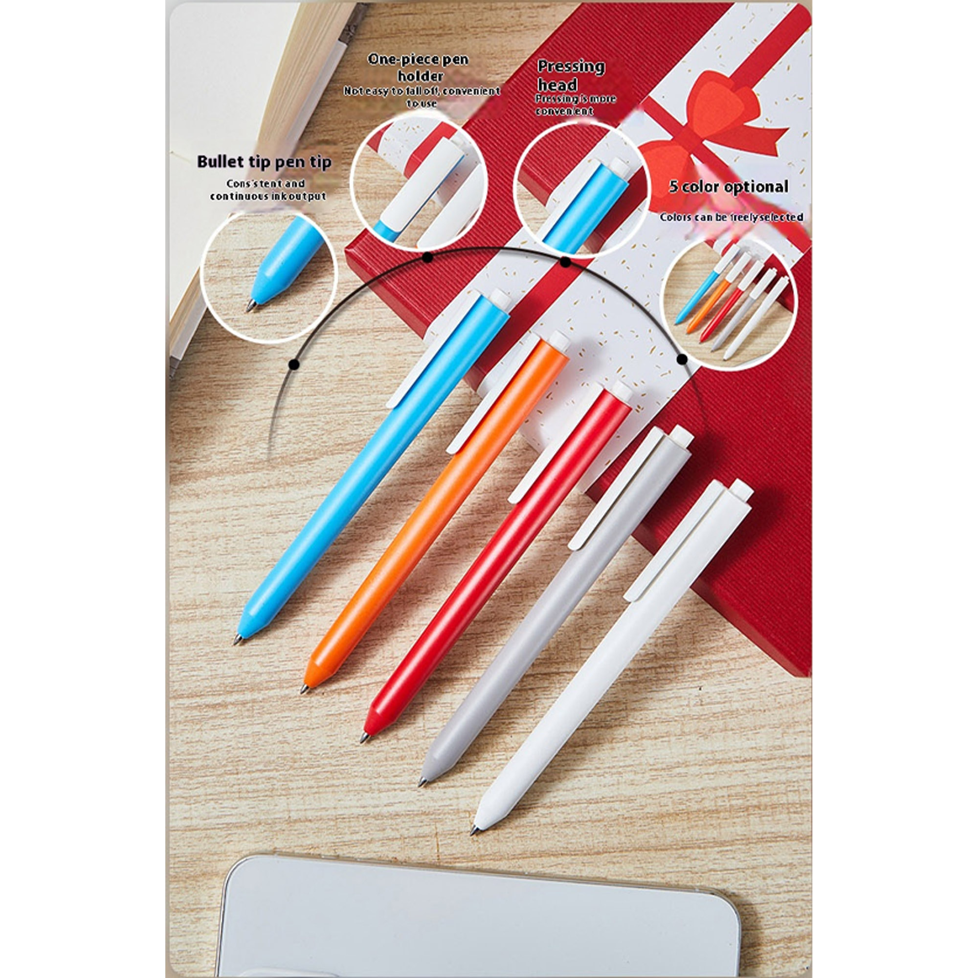 MOQ 10 pcs Custom Logo Pen and Badge Kit 3