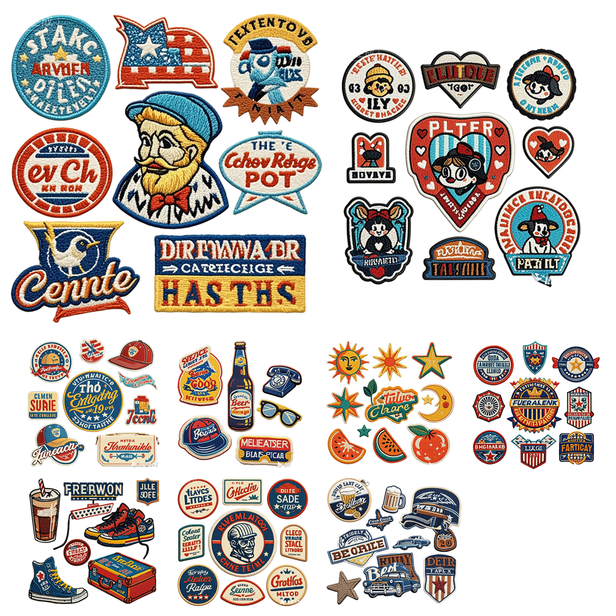 Embroidered Patches for Clothes Bags Hats 2