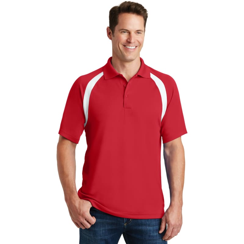 Sport-Tek Dry Zone Colorblock Raglan Polo. 14