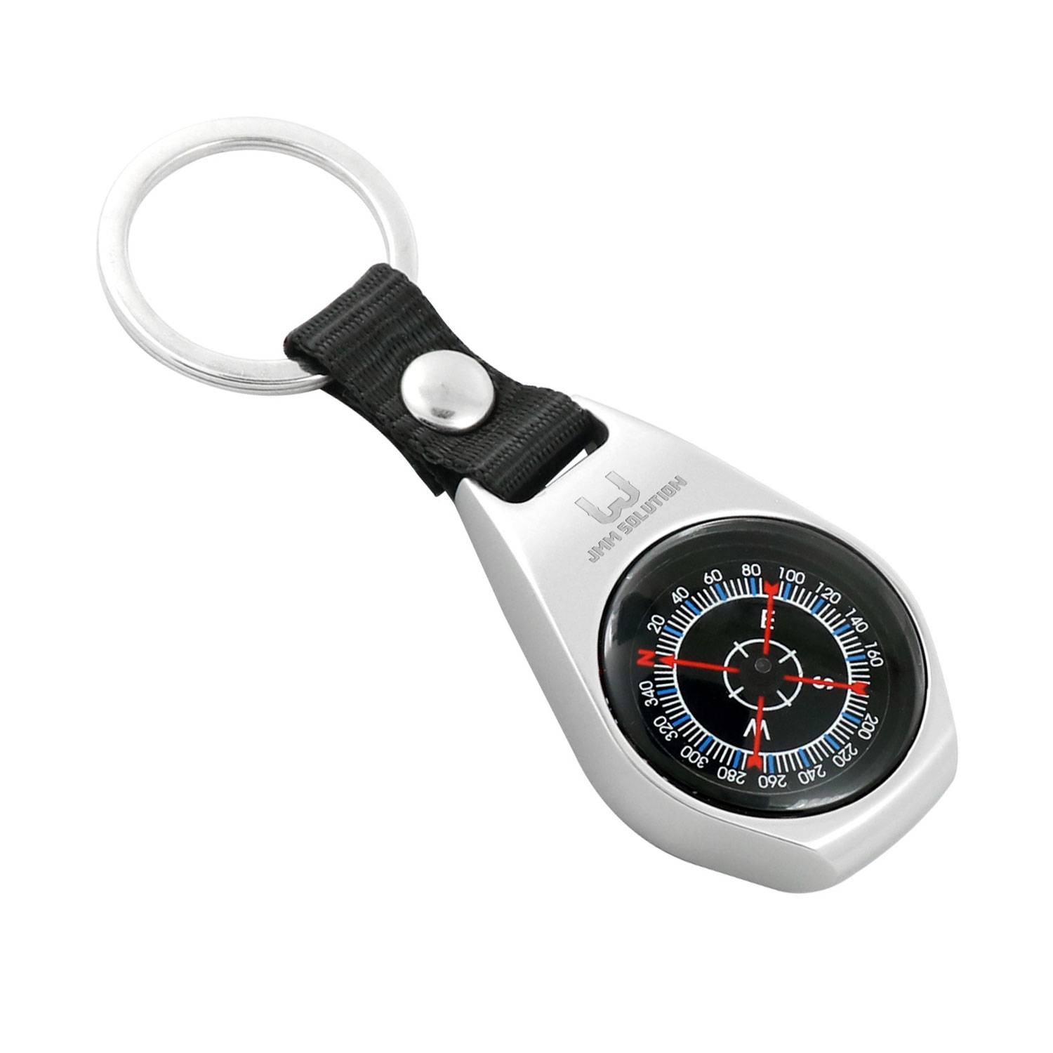 Outdoor Portable Compass Alloy HandheldPendant Key Chain