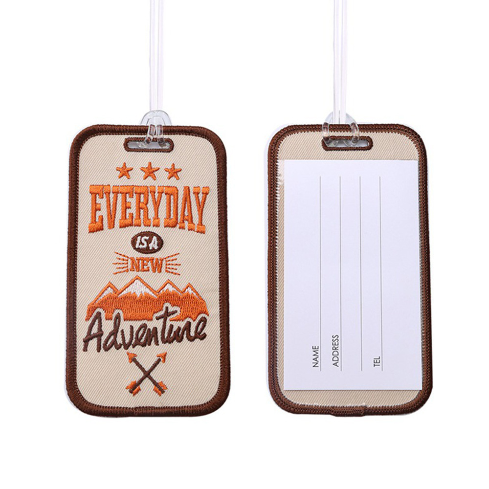Embroidered Luggage Tag with ID Window 1