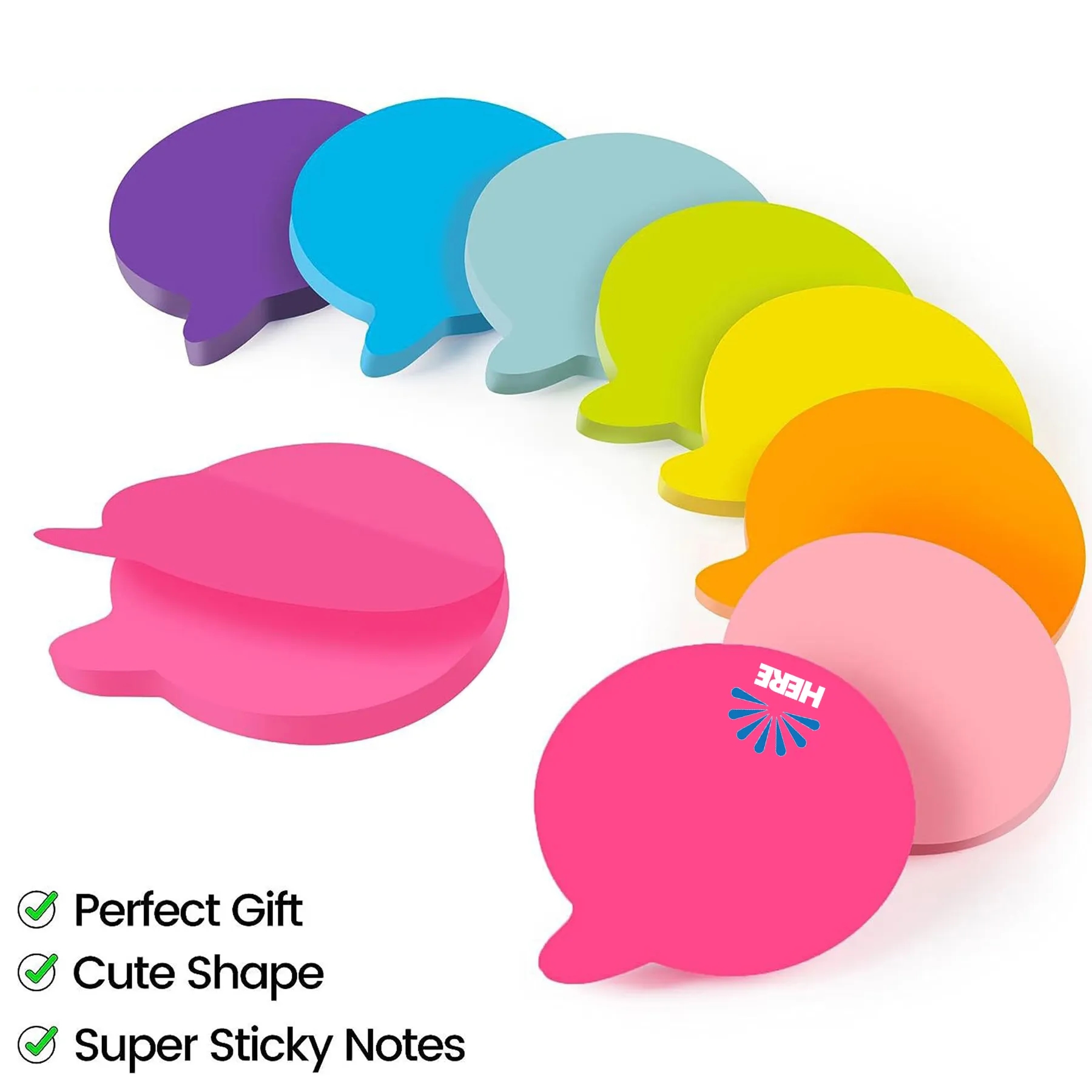 70 Pages Bright Colors Sticky Notes
