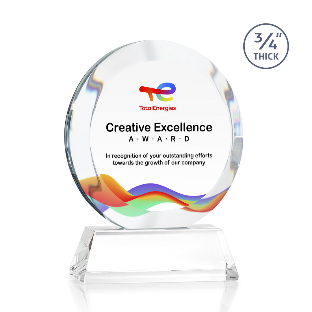 Gibralter VividPrint™ Award on Newhaven Base - Clear 5