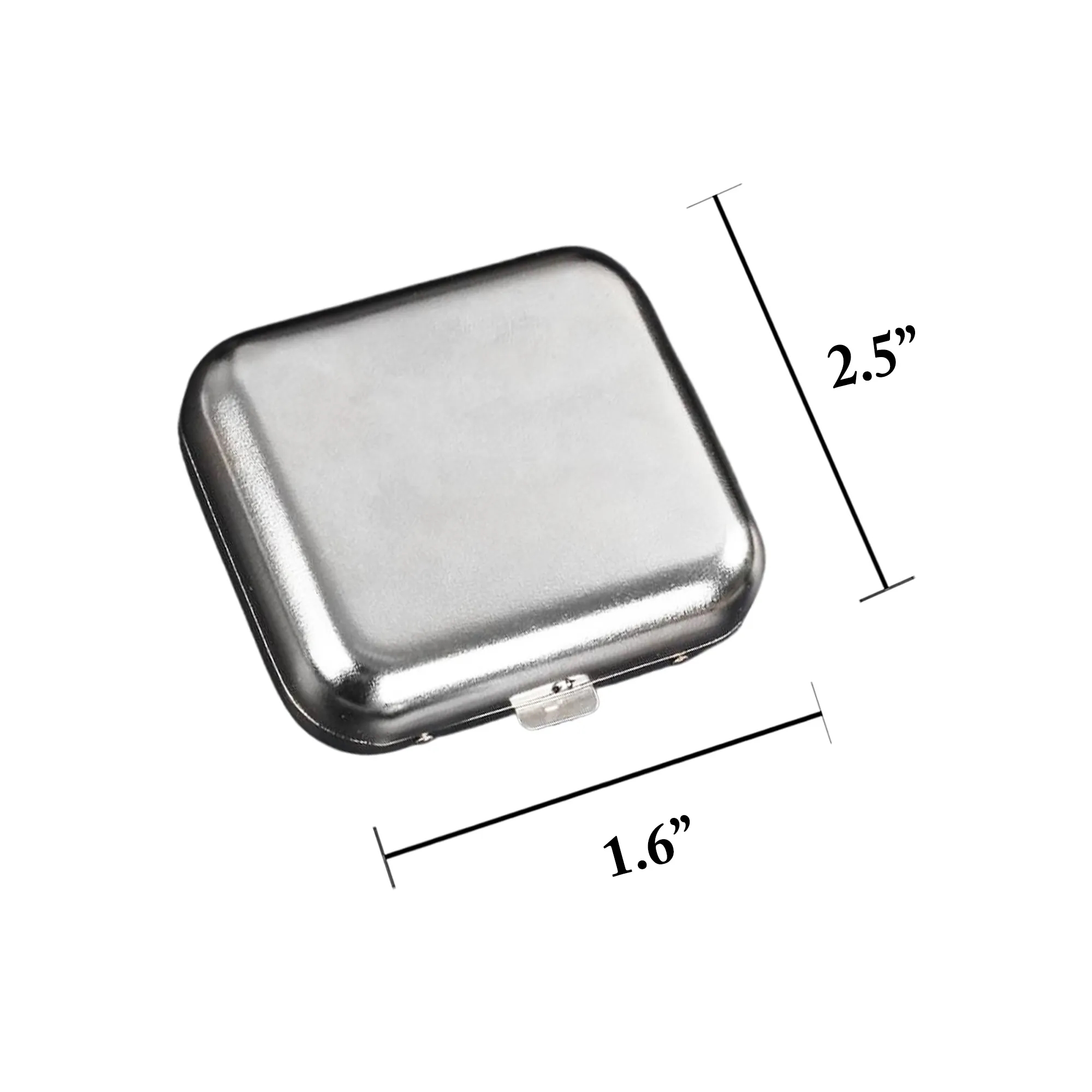 MOQ50 Portable Metal Pocket Ashtray Mini Travel 3