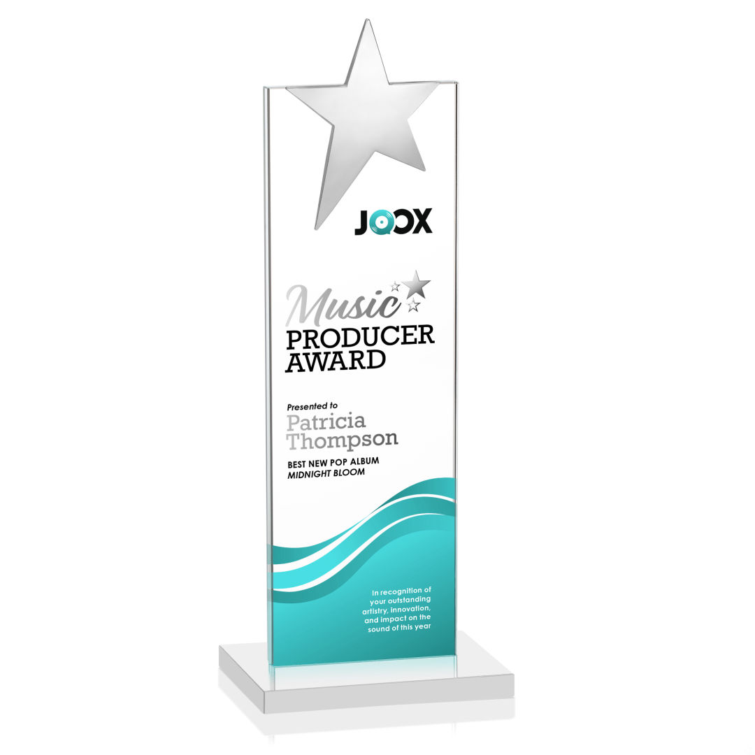 Bryanston Chrome Star VividPrint™ Award - White 6