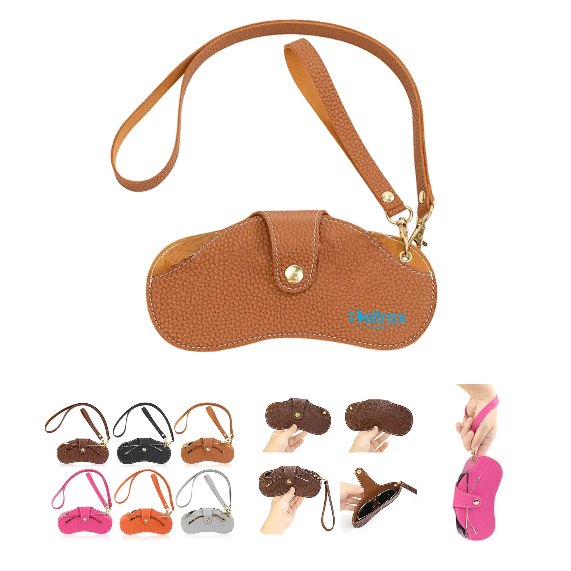Portable Neck-Hanging Scratch-Resistant Sunglasses Pouch 7