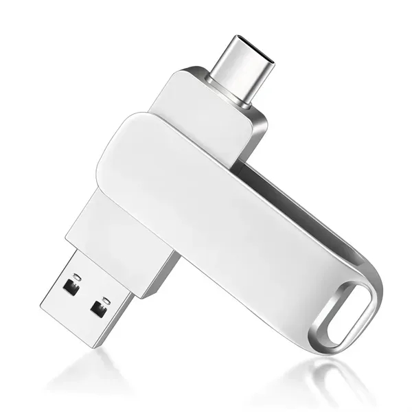 Rotating USB Flash Drive - Dual-Purpose Storage Solution 1