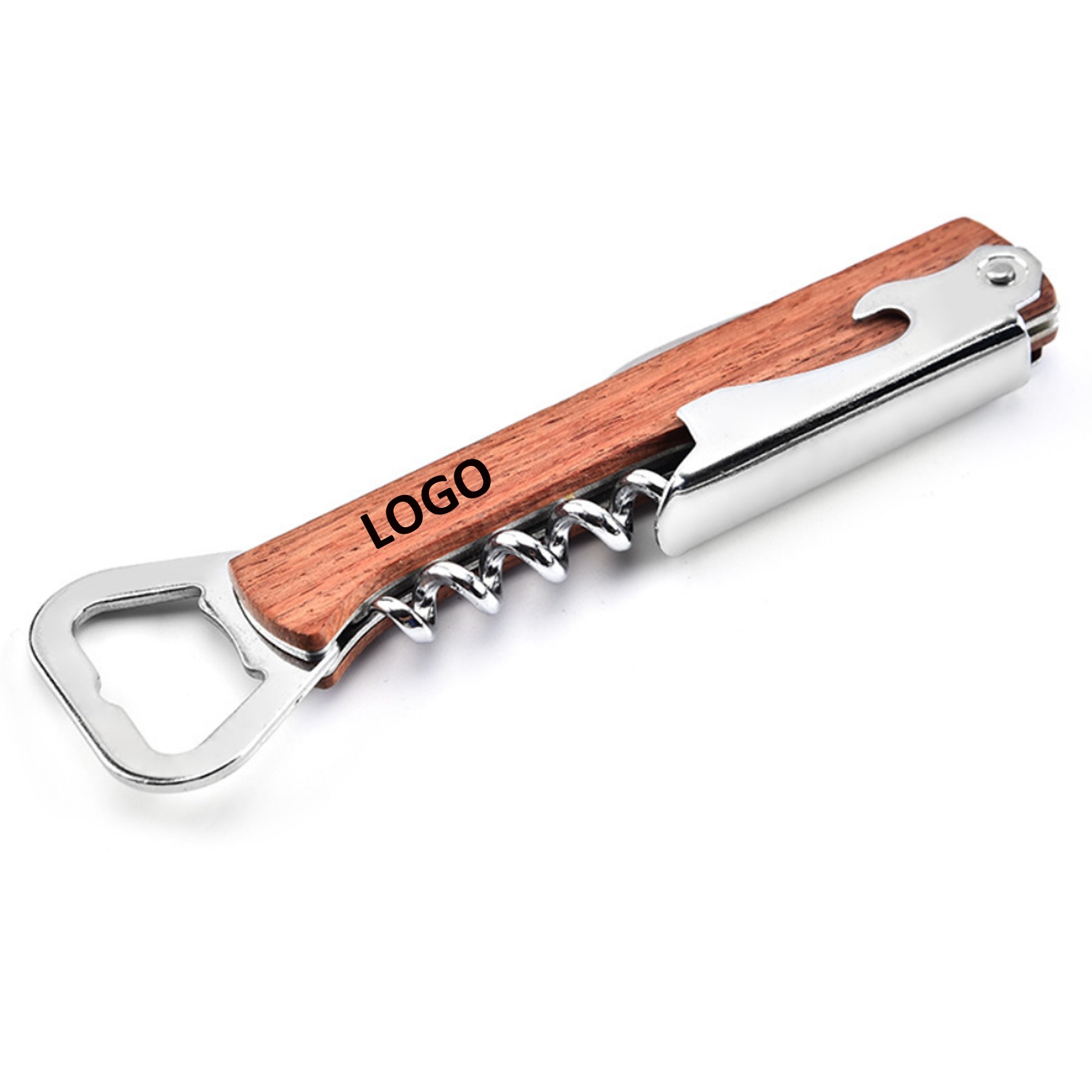 Wood Wine Opener Set