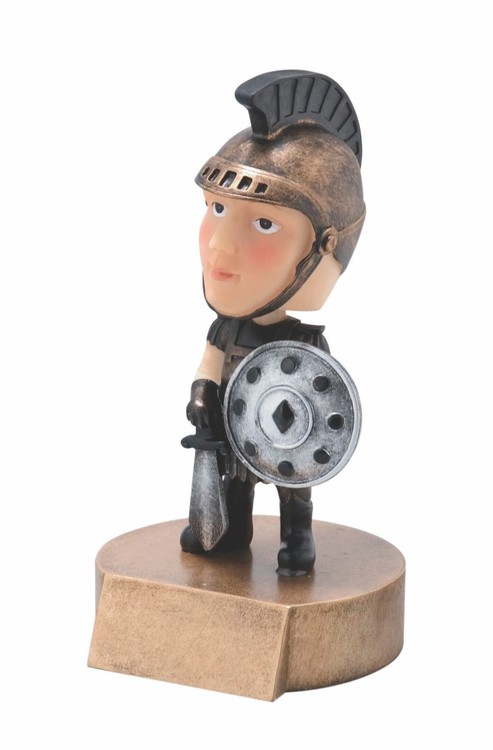 Spartan - Trojan Mascot Bobble Head Figure 1