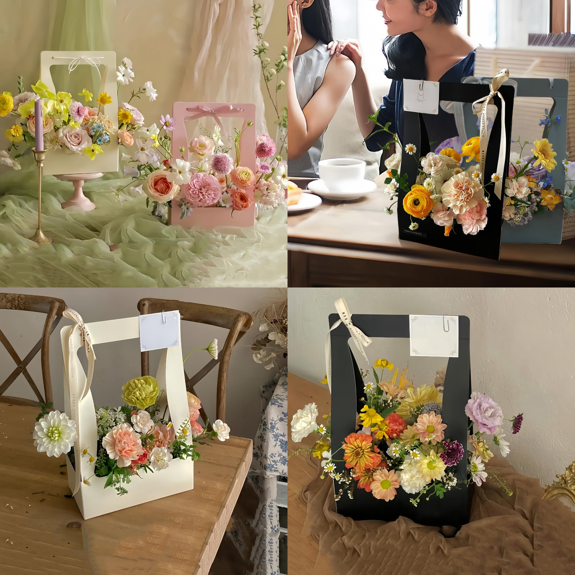 Foldable Floral Display Tote Box 3