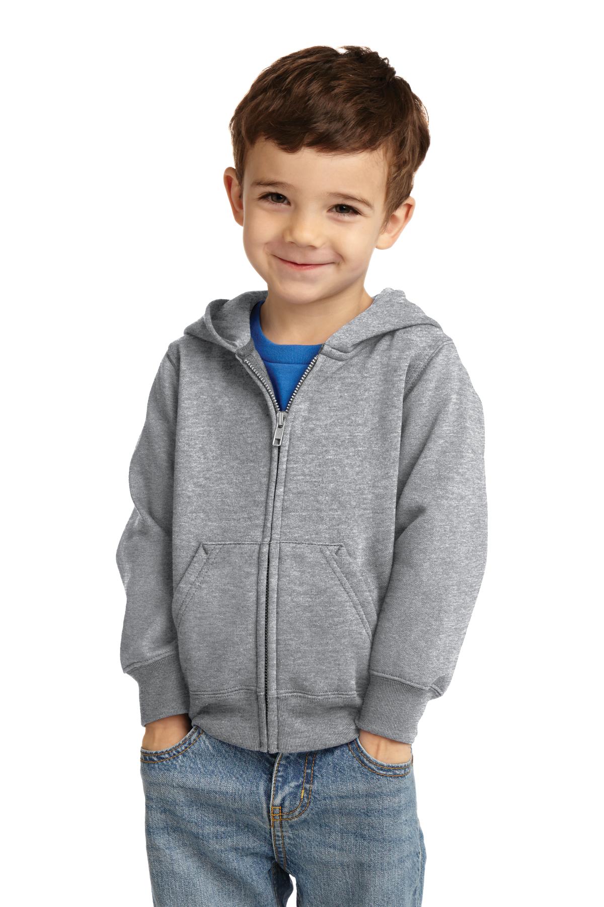 Port & Co Toddler Core Fleece Full-Zip Hooded Sweatshirt. CAR78TZH 5