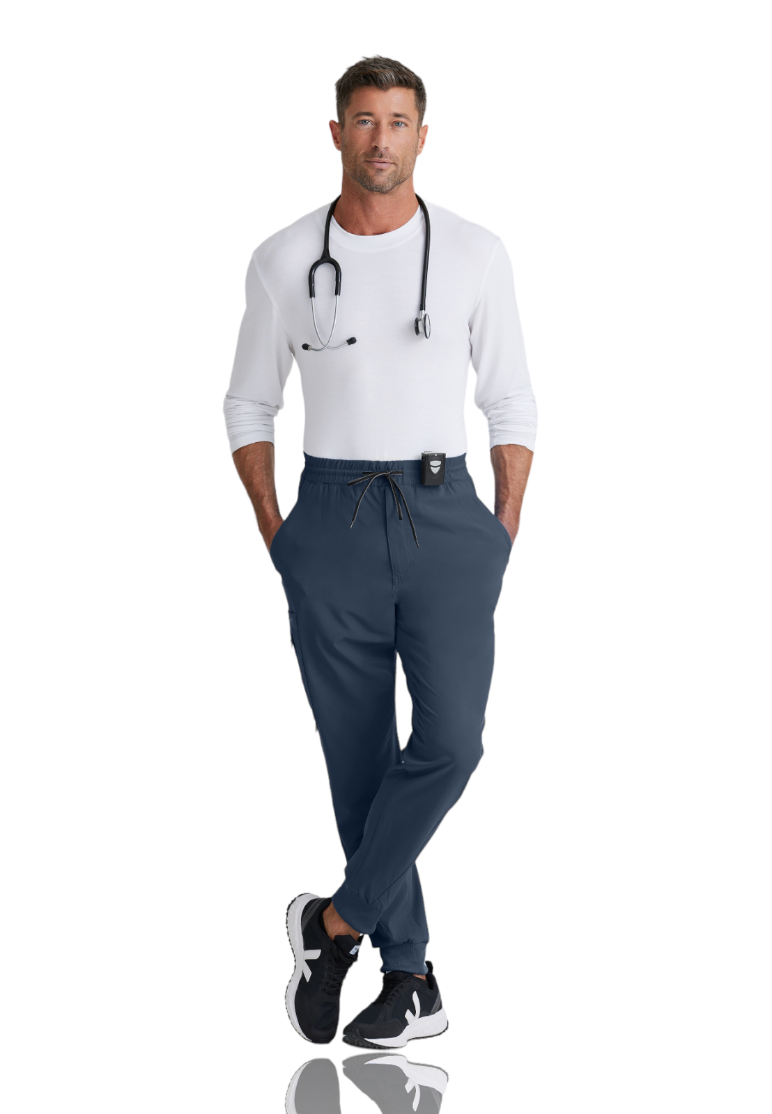 Barco One - Men's Six-Pocket Drawcord Waist Vortex Jogger Scrub Pant 7
