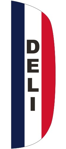 "DELI" 3' x 10' Message Flutter Flag 1