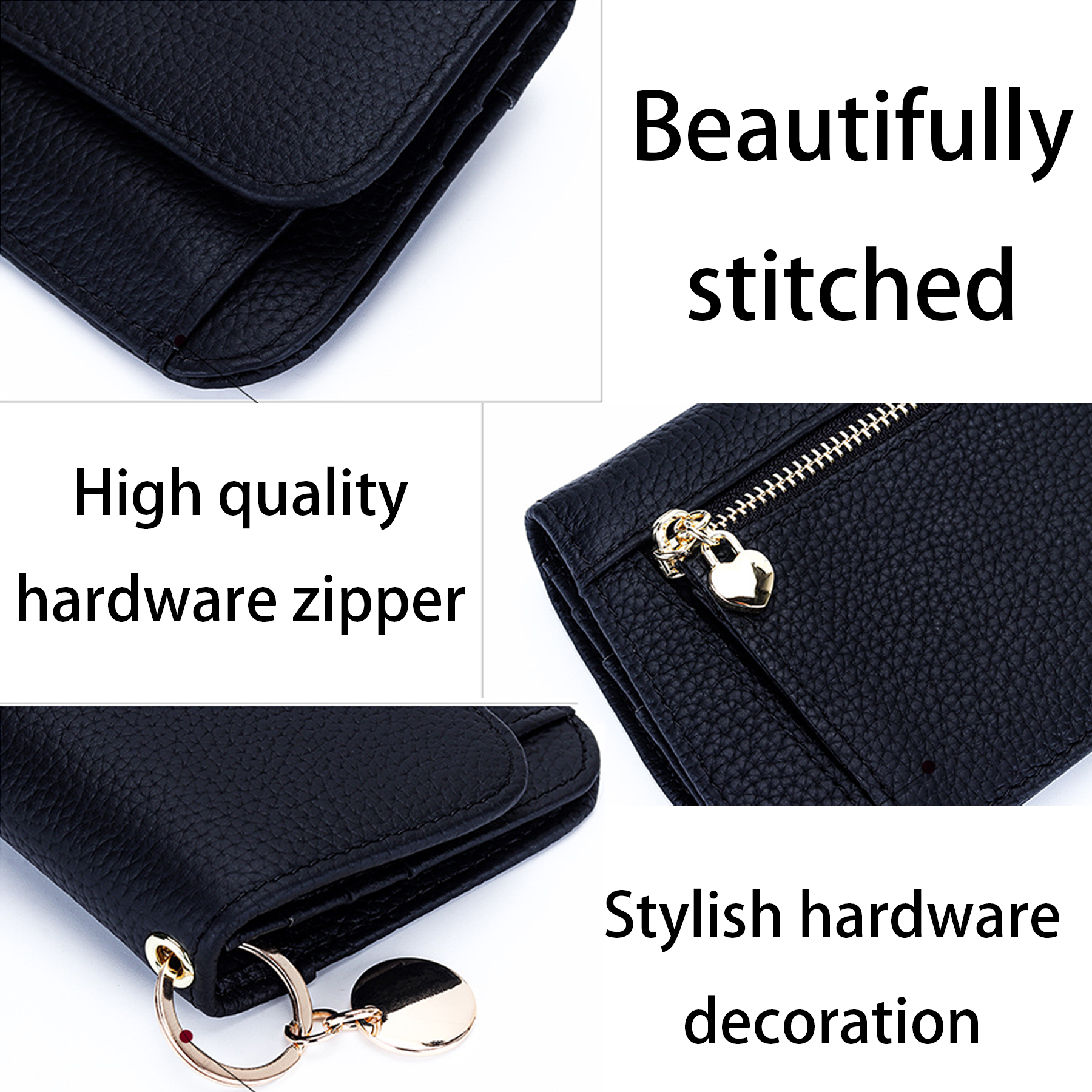 Genuine Leather Multi-function multi-card coin pouch 2
