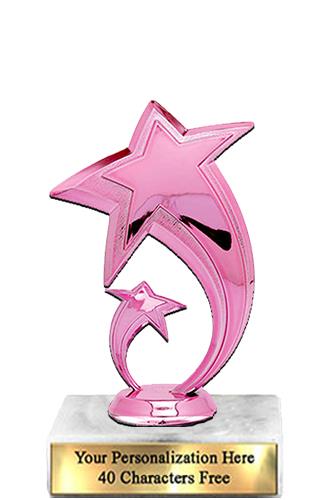 Trophy: 7", 2x3 white marble base, Shooting Star P 2