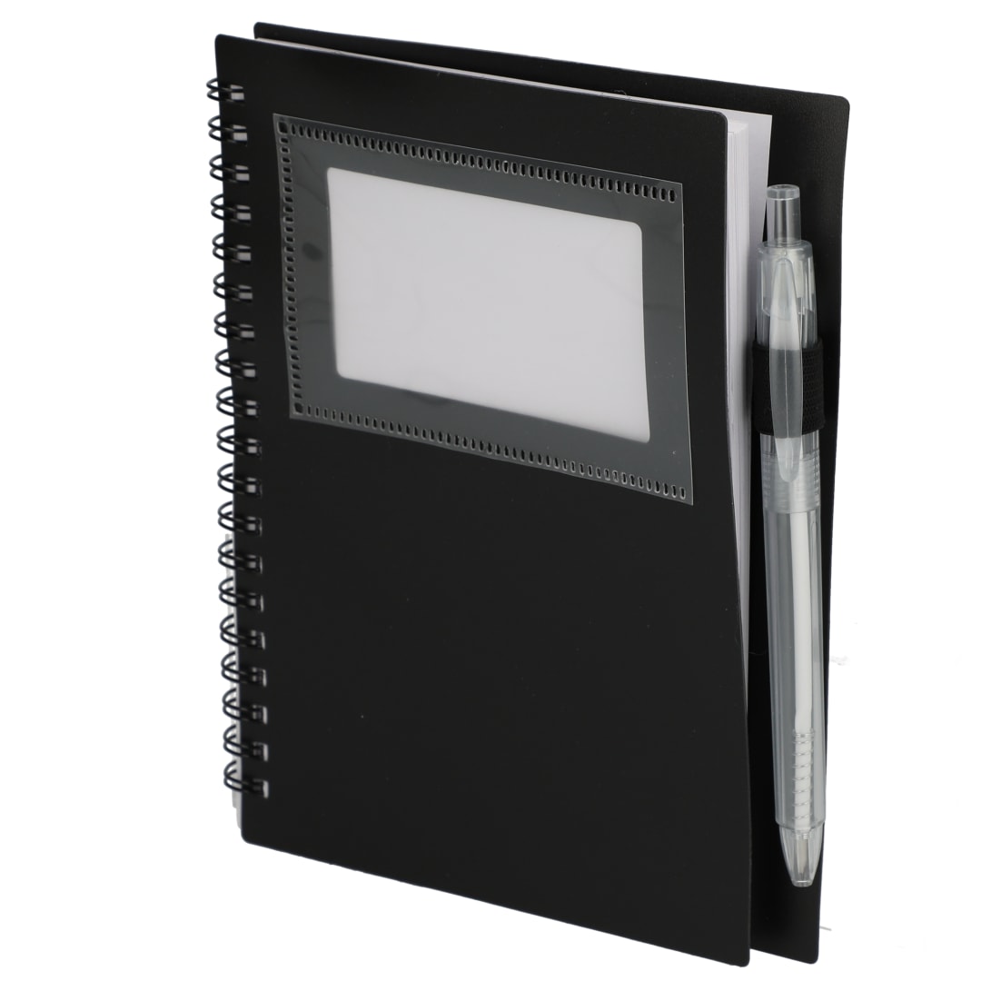 FSC® Recycled 5" x 7" Star Spiral Notebook with Pe 224