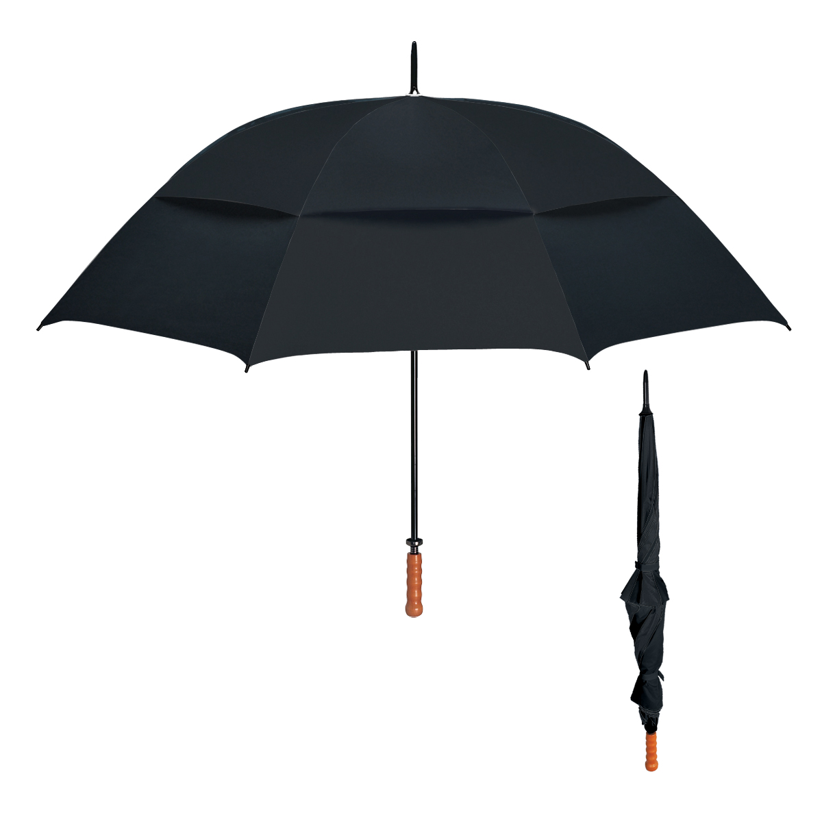 68" Arc Windproof Vented Umbrella 5