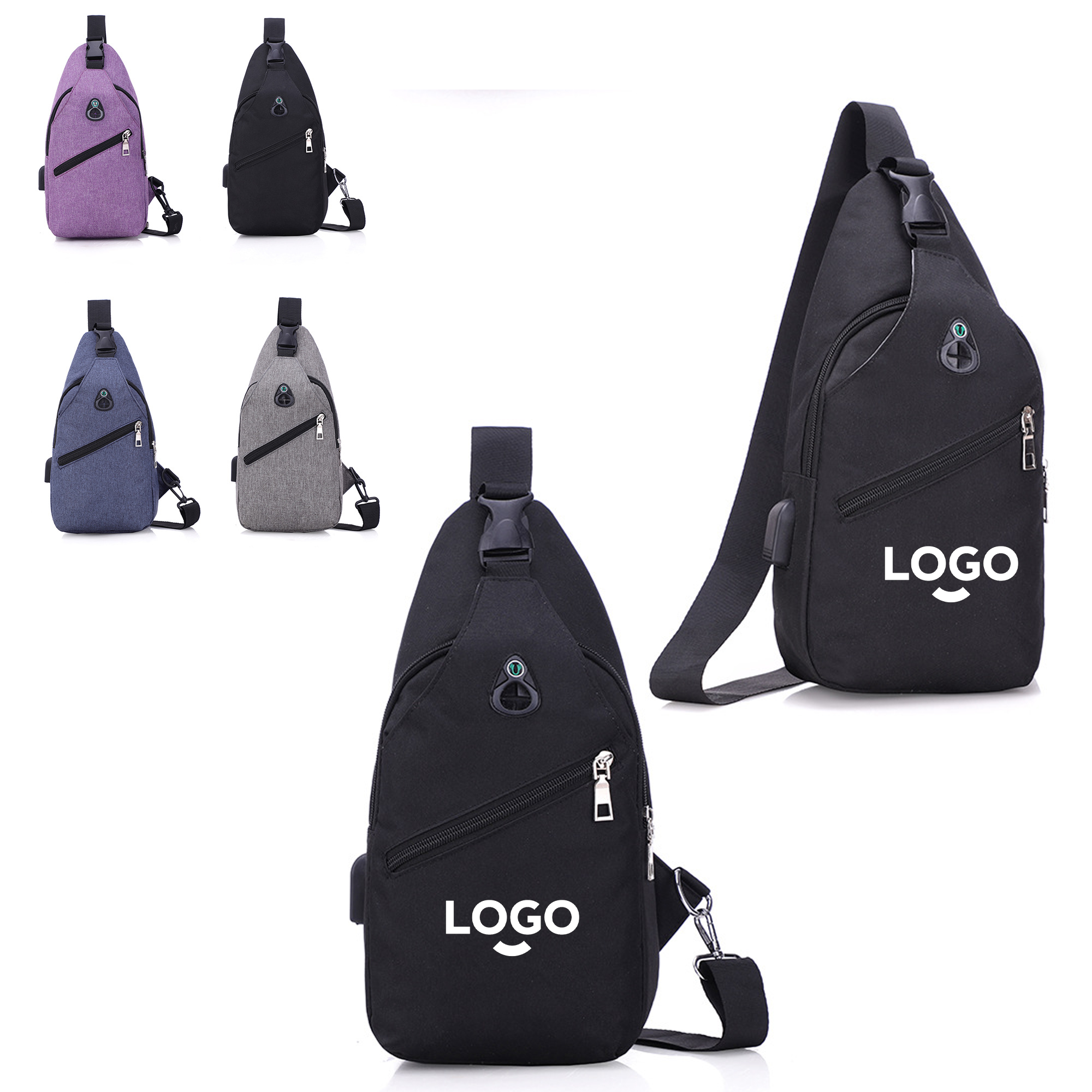 Simple Men's Chest Bag 4