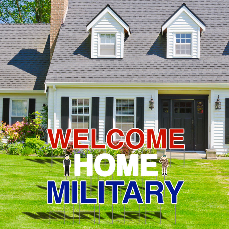 Welcome Home Military Yard Letters 4