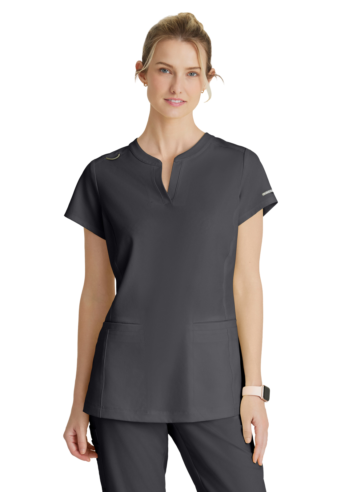 Skechers - Women's Two-Pocket Placket V-Neck Coast Scrub Top 22