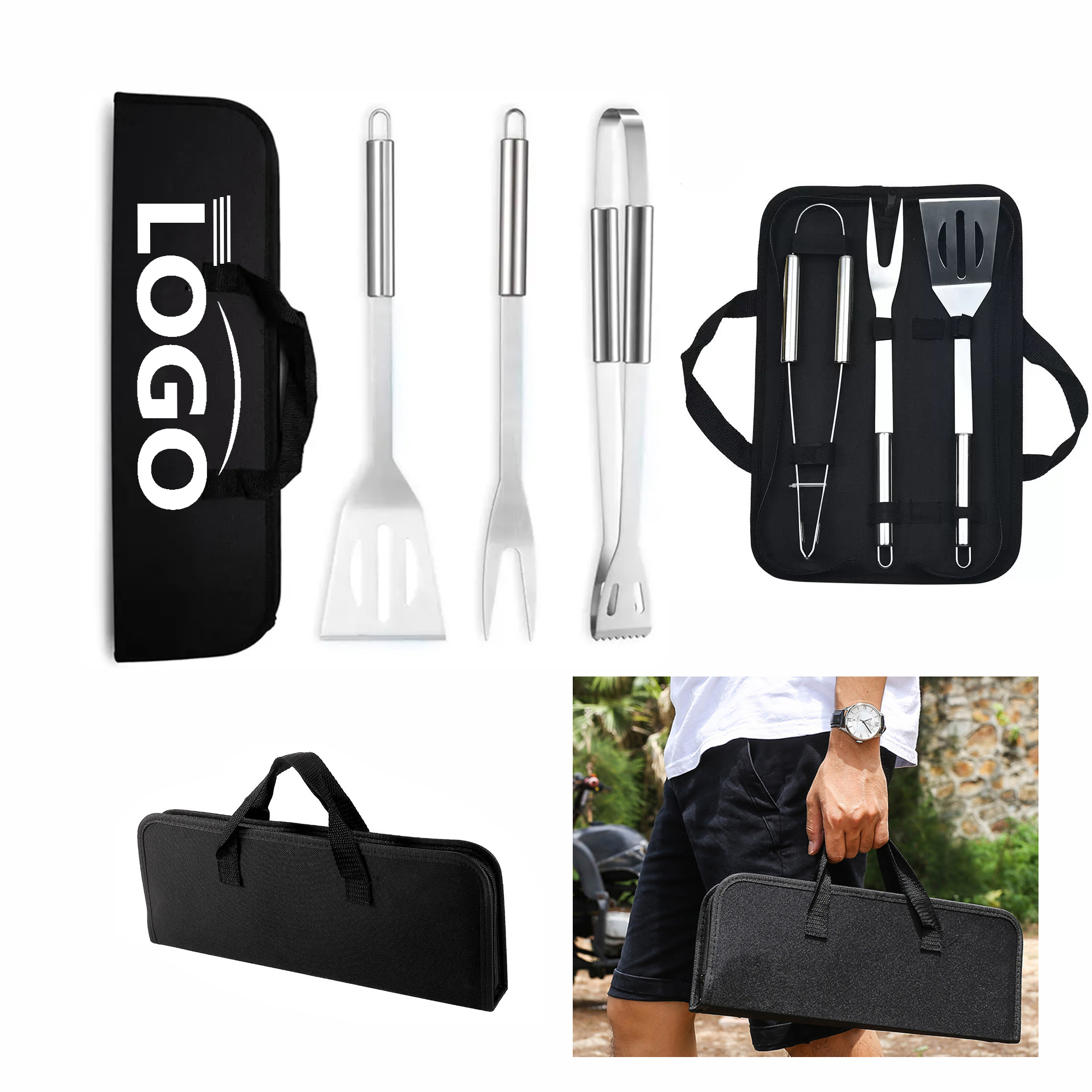 3 Piece BBQ Set MOQ 10pcs 5