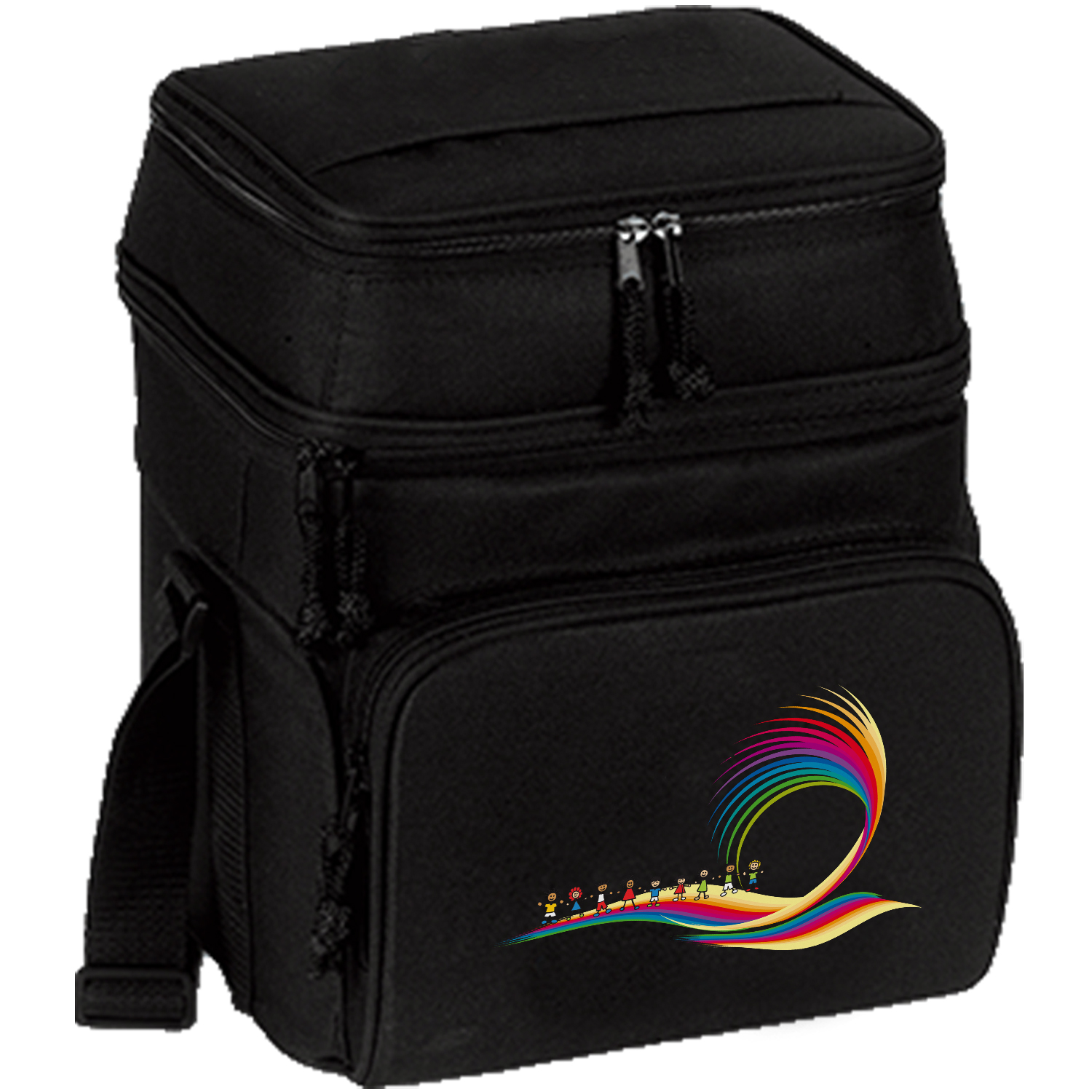 Premium 600D Insulated 24 Pack Cooler Bag w/ Multiple Pockets (11" x 14" x 9") 3