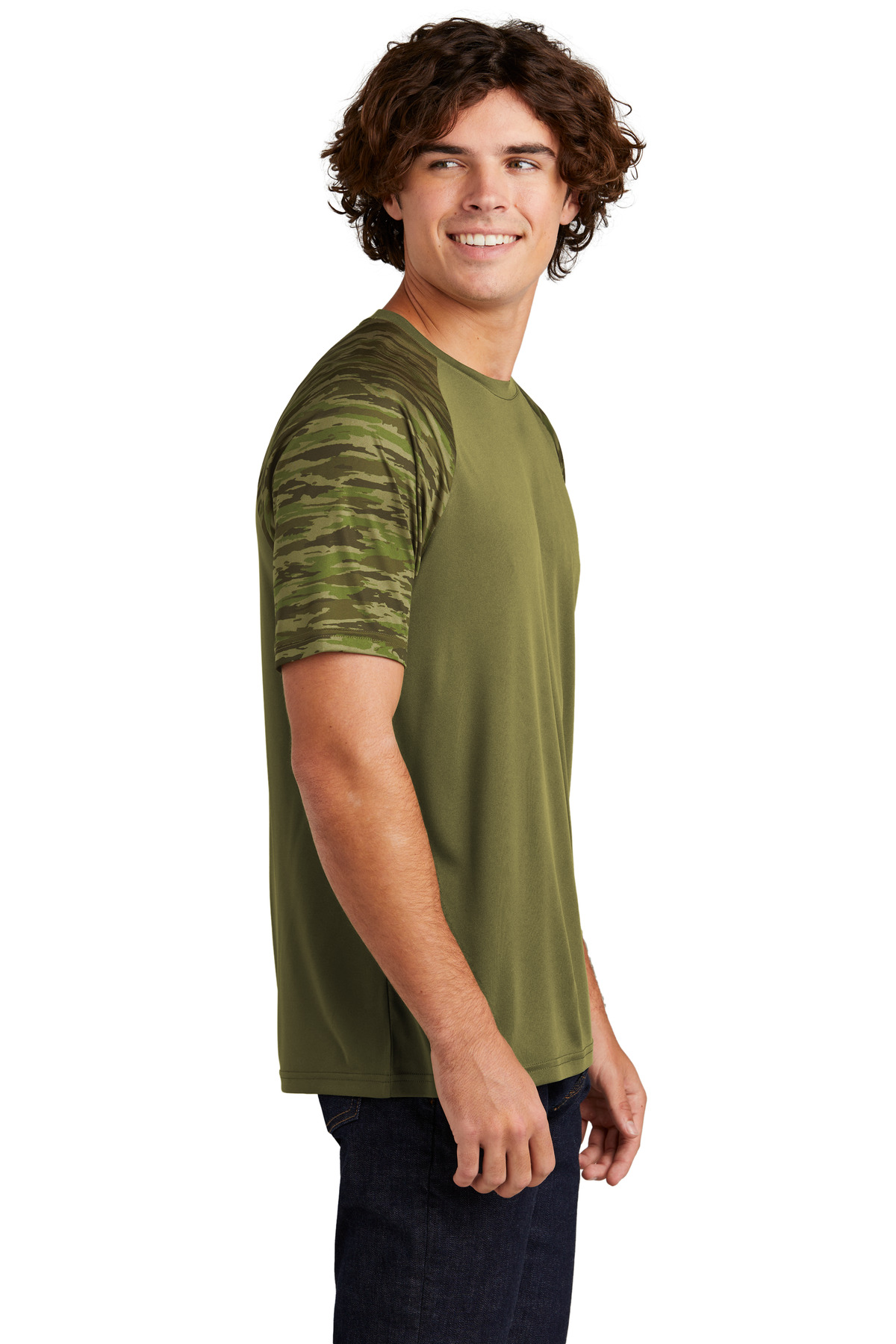 Sport-Tek Drift Camo Colorblock Tee ST376 24