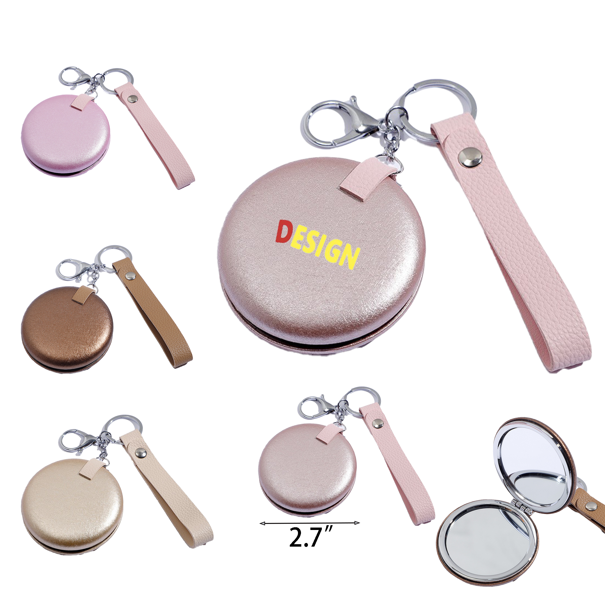 MOQ50 Portable Double-Sided Makeup Mirror 2