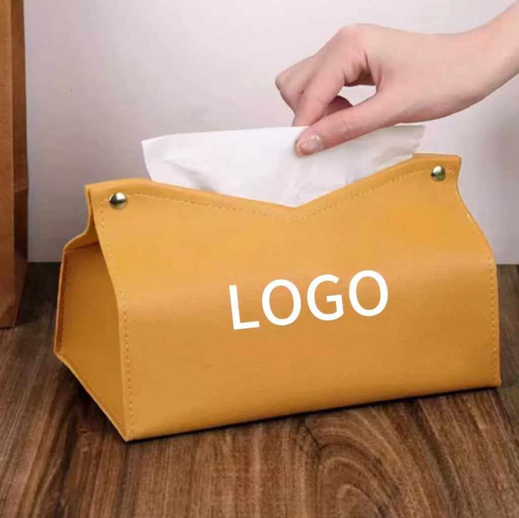 PU Leather Tissue Box Cover 5