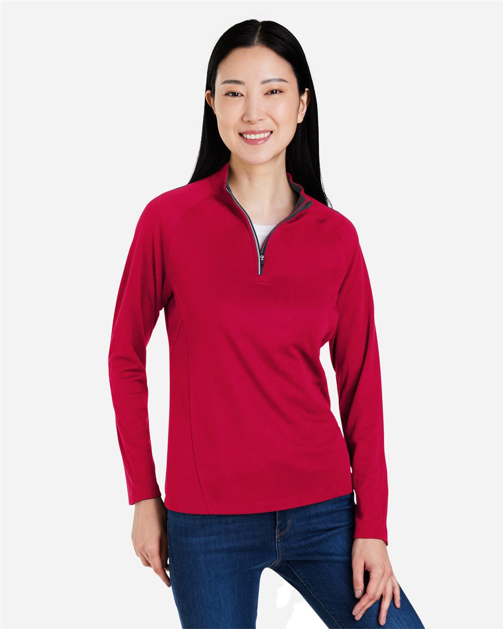 Women's Origin Performance Pique Quarter-Zip Pullover - CE418W 36