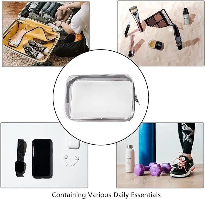Pouch Small, Clear Makeup Bag 6