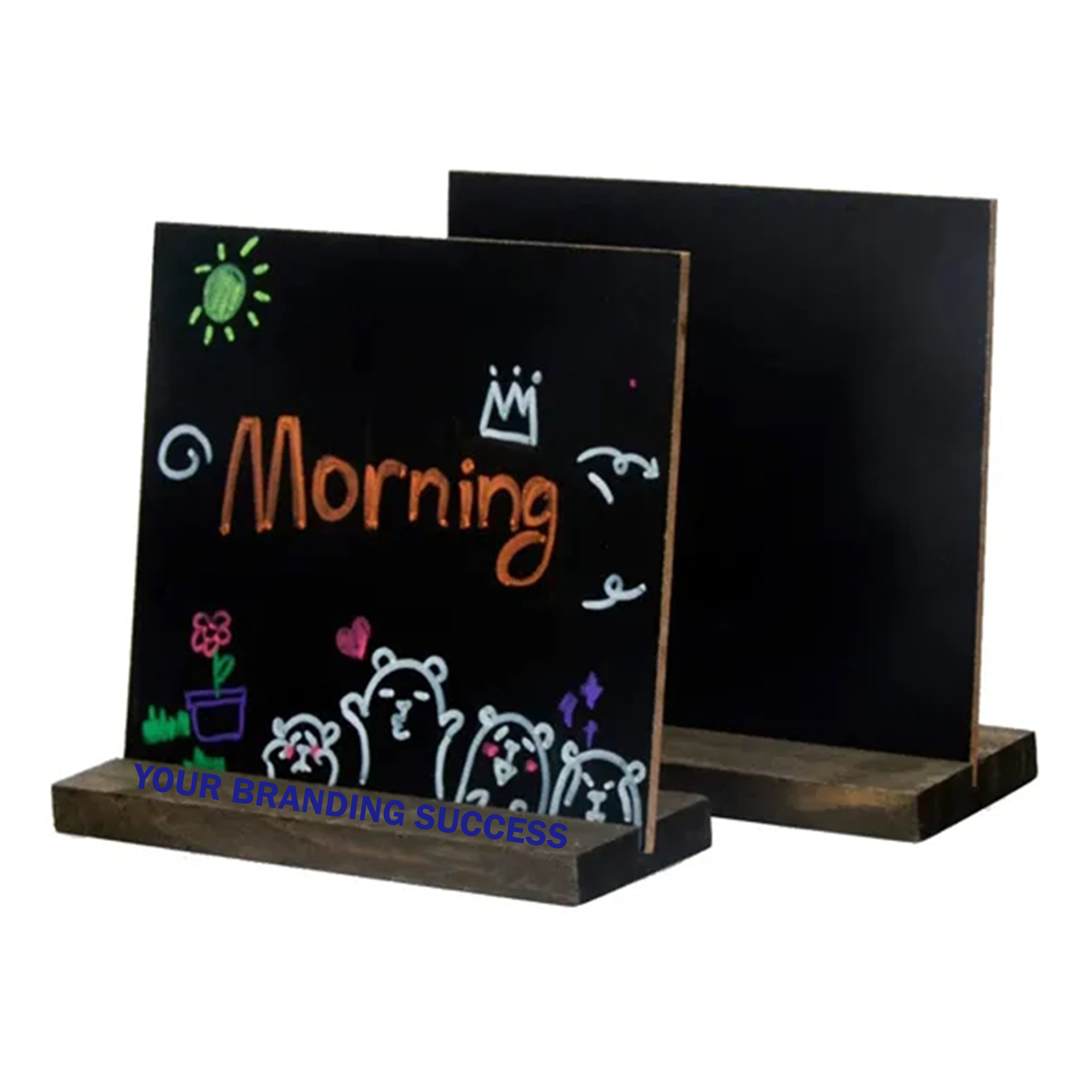 Wooden Message Board With Display Base 1